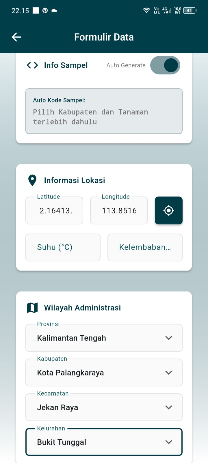 Form Lapangan