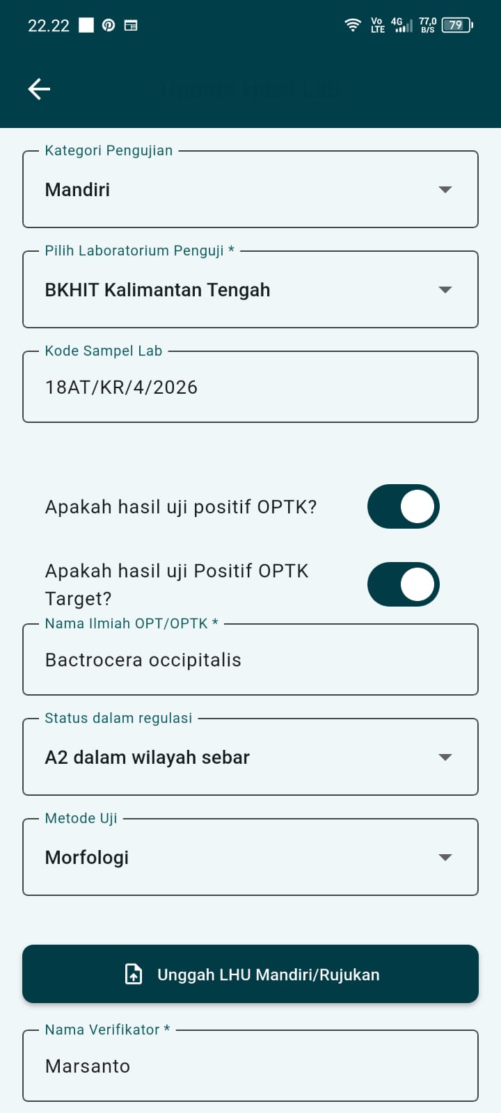 Lab Form